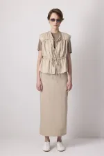 Gathered Detail Vest