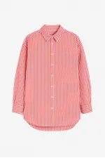 THIN STRIPED OVERSIZE SHIRT