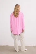 CHEMISE À RAYURES EN VISCOSE