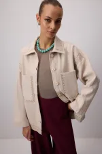 NAKIŞ DETAYLI KAŞE CEKET