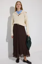 PLEATED CHIFFON SKIRT PLEATED CHIFFON SKIRT