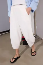 BELİ LASTİKLİ GABARDİN BALON PANTOLON