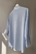 Tunique mélangée à col chemise