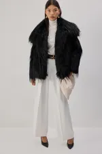SHORT FAUX FUR COAT SHORT FAUX FUR COAT