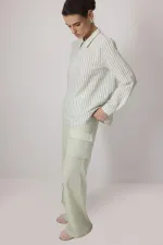 CHEMISE À RAYURES GAUFRÉES