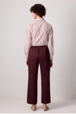ELASTIC WAIST WIDE LEG PANTS