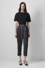 LEOPAR DESENLİ HAVUÇ PANTOLON