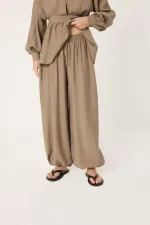 ENSEMBLE 2 PIÈCES TUNIQUE À PÉPLUME ET PANTALON SALWAR