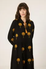 ROBE BRODÉE À MOTIFS DE PALMIERS