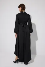DEGAJE COLLARED BELTED DRESS DEGAJE COLLARED BELTED DRESS