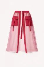 JUPE EN ORGANZA AVEC POCHES DÉTAILLÉES
