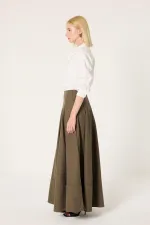 A-line skirt with pocket detail A-line skirt with pocket detail