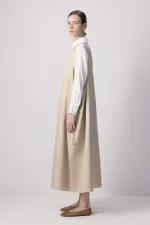 Gilet oversize froncé