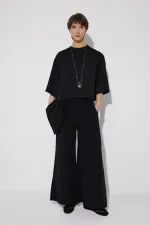 BELİ LASTİKLİ CEPLİ GABARDİN PANTOLON