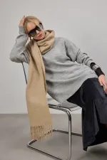 BİSİKLET YAKA OVERSİZE TRİKO KAZAK