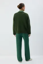 BELİ LASTİKLİ NERVÜRLÜ PANTOLON