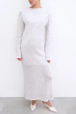 PAMUKLU BRODE ELBİSE