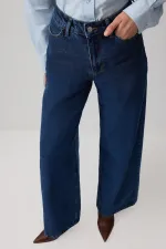 PANTALON EN JEAN À JAMBES LARGES