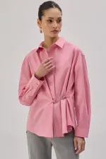 POPLIN SHIRT WITH METAL ACCESSORIES POPLIN SHIRT WITH METAL ACCESSORIES