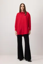 OVERSİZE KREP GÖMLEK