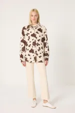 VESTE EN GABARDINE MINEURE À MOTIFS