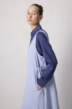 GILET EN CRÊPE SURDIMENSIONNÉ