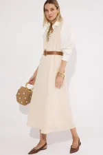 gilet en jean à col en V