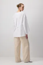 %100 KETEN KRUVAZE KİMONO