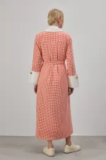 KAZAYAĞI DESENLİ TÜVİT ELBİSE