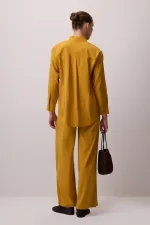 ENSEMBLE CHEMISE ET PANTALON ORNÉ DE PIERRES