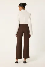 STRAIGHT FIT CREPE PANTS STRAIGHT FIT CREPE PANTS