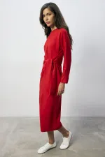 BAĞLAMALI ÇELİK ÖRME ELBİSE