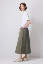 JUPE TISSÉE AVEC TAILLE FRONCÉE