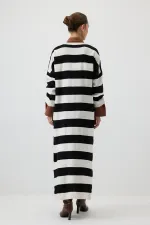 ÇİZGİLİ TRİKO ELBİSE