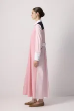 ROBE CHEMISE À COULEURS UNIES