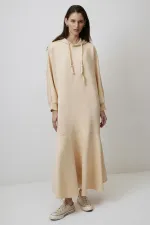 HOODED OVERSIZE SCUBA DRESS