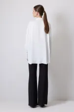 CHEMISE EN SATIN COUPE DÉCONTRACTÉE