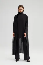 OVERSIZE MAXİ ŞİFON TUNİK