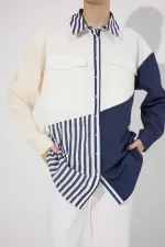 CHEMISE À COULEURS UNIES AVEC POCHES