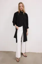 POPLİN MAXİ GÖMLEK