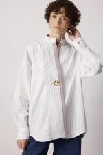 CONTRAST STRIPED TUNIC