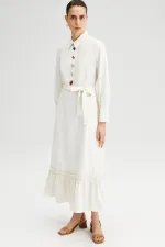 BUTTON DETAIL LONG DRESS BUTTON DETAIL LONG DRESS