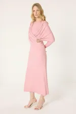 BUCKLE DETAIL KNITTED DRESS