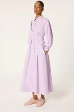 FRONT-TIE SHIRT DRESS