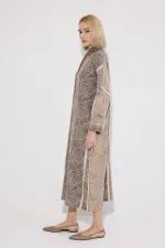 ETHNIC PATTERNED SHIRT DRESS