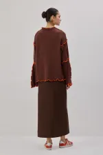 KONTRAST BİYELİ TRİKO HIRKA