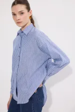 ÇİZGİLİ OVERSIZE GÖMLEK