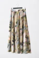 PATTERNED SATIN SKIRT PATTERNED SATIN SKIRT