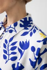 ÇİÇEKLİ VOLANLI ELBİSE