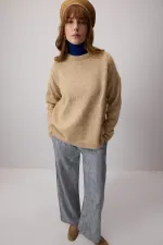 ELASTİK BEL JAKARLI PANTOLON